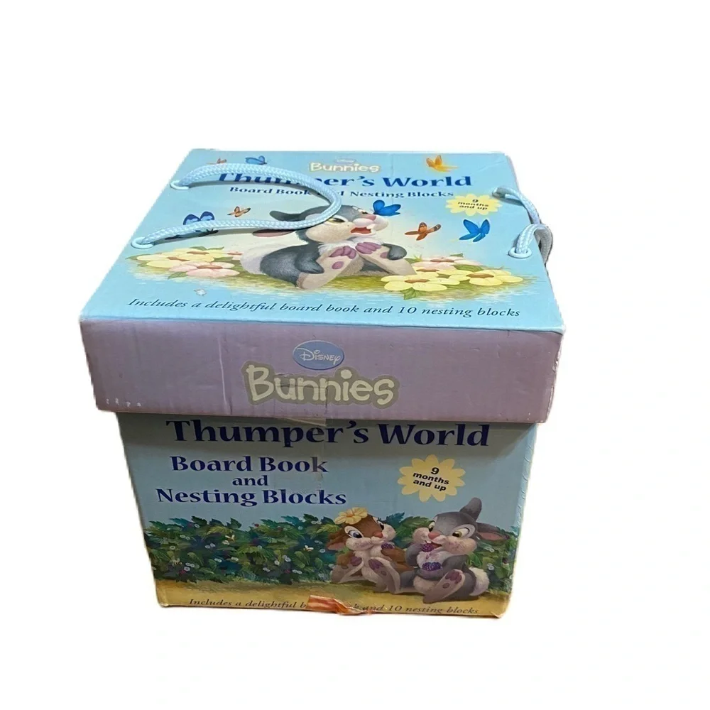Disney Bunnies Thumper’s World Nesting Blocks Bambi No Board Book